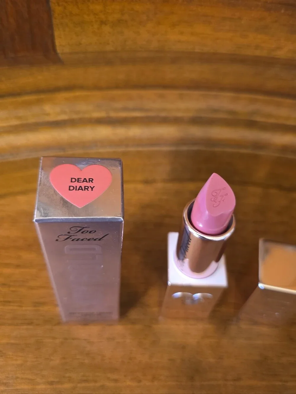 Too Faced Lady Bold EM-Power Cream Lipstick, Dear Diary .11oz--NIB